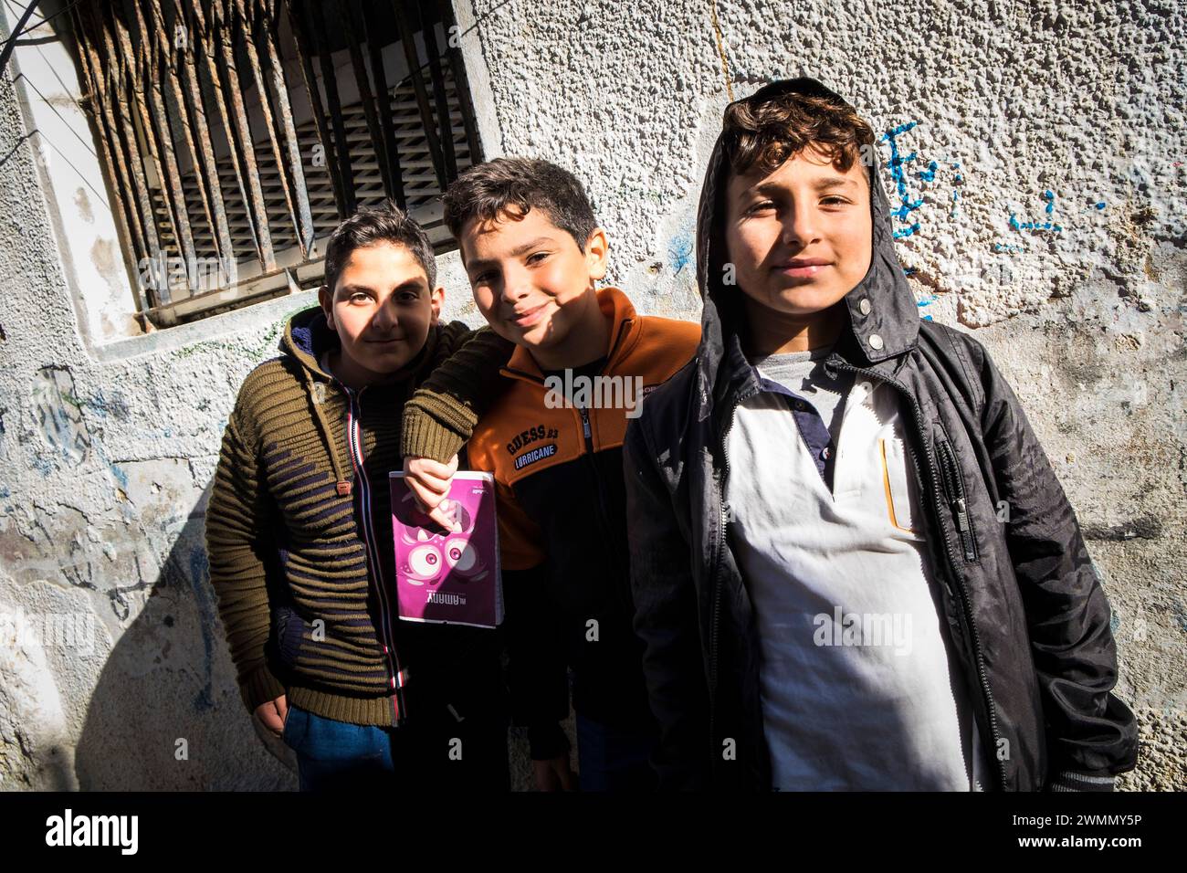 Siria, la isla de Arwad, la vida cotidiana Foto de stock
