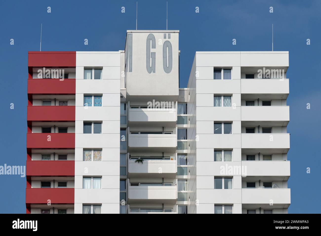 centro de goerlinger inmobiliario de gran altura en el distrito de colonia de bocklemuend Foto de stock