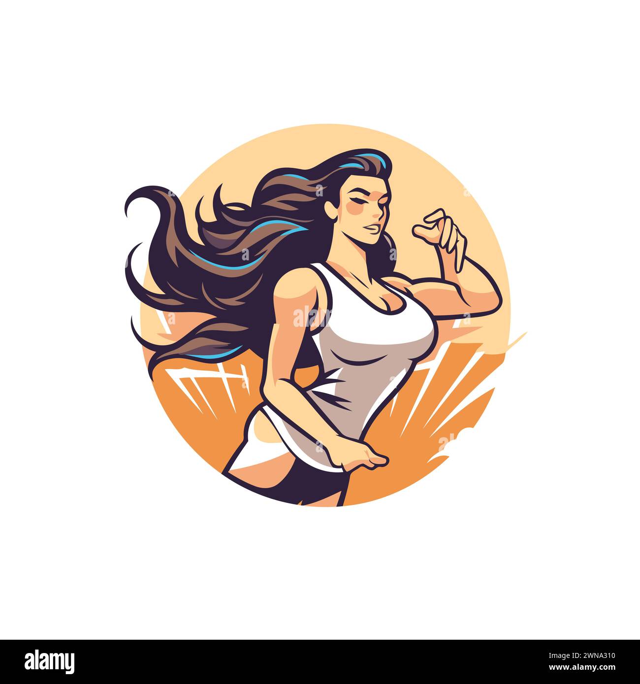 Ropa Deportiva Para Mujer Para Correr. Ilustración Vectorial Ilustraciones  svg, vectoriales, clip art vectorizado libre de derechos. Image 78841802