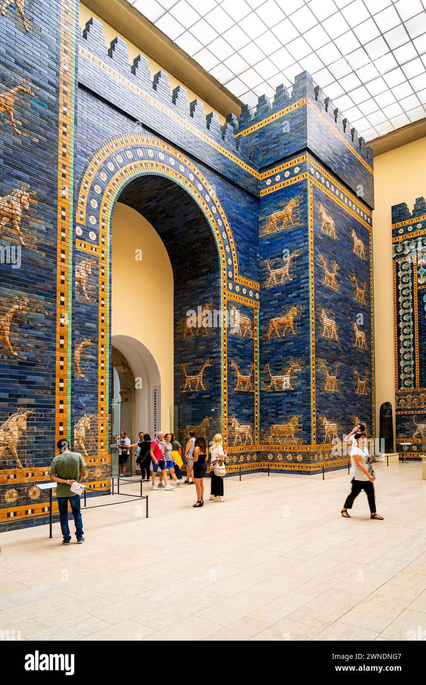 Puerta de Babilonia Isthar, Museo de Pérgamo, Isla de los Museos. Berlín, Alemania, Europa, Europa occidental. Foto de stock