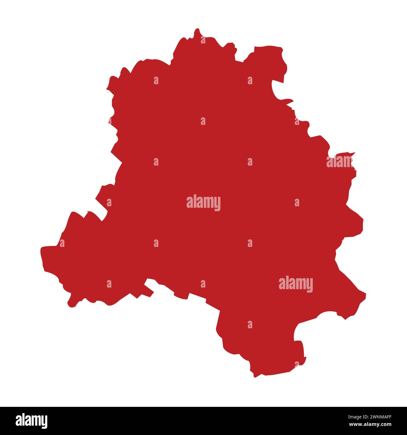 Delhi mapa ilustración vectorial, capital india Delhi Ilustración del Vector