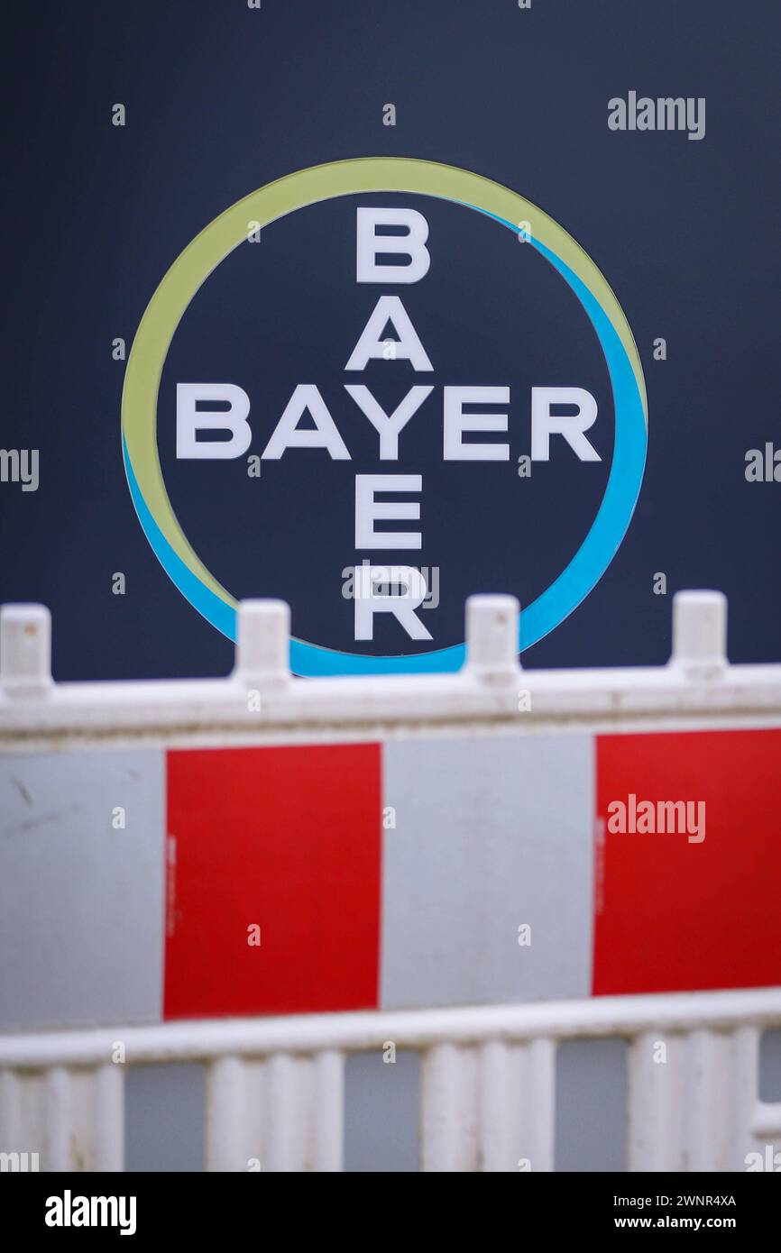 02.03.2024, Bayer AG, Die Bayer AG en el mapa de Umbau. Blick auf eine