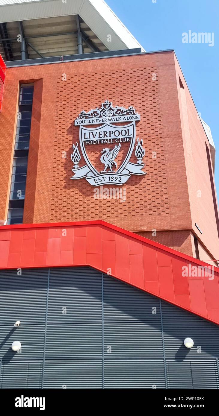 Esencia de Anfield . Tierra de origen del club de fútbol de Liverpool. Experiencia de día de partido. 6. 20. 2023 REINO UNIDO Foto de stock