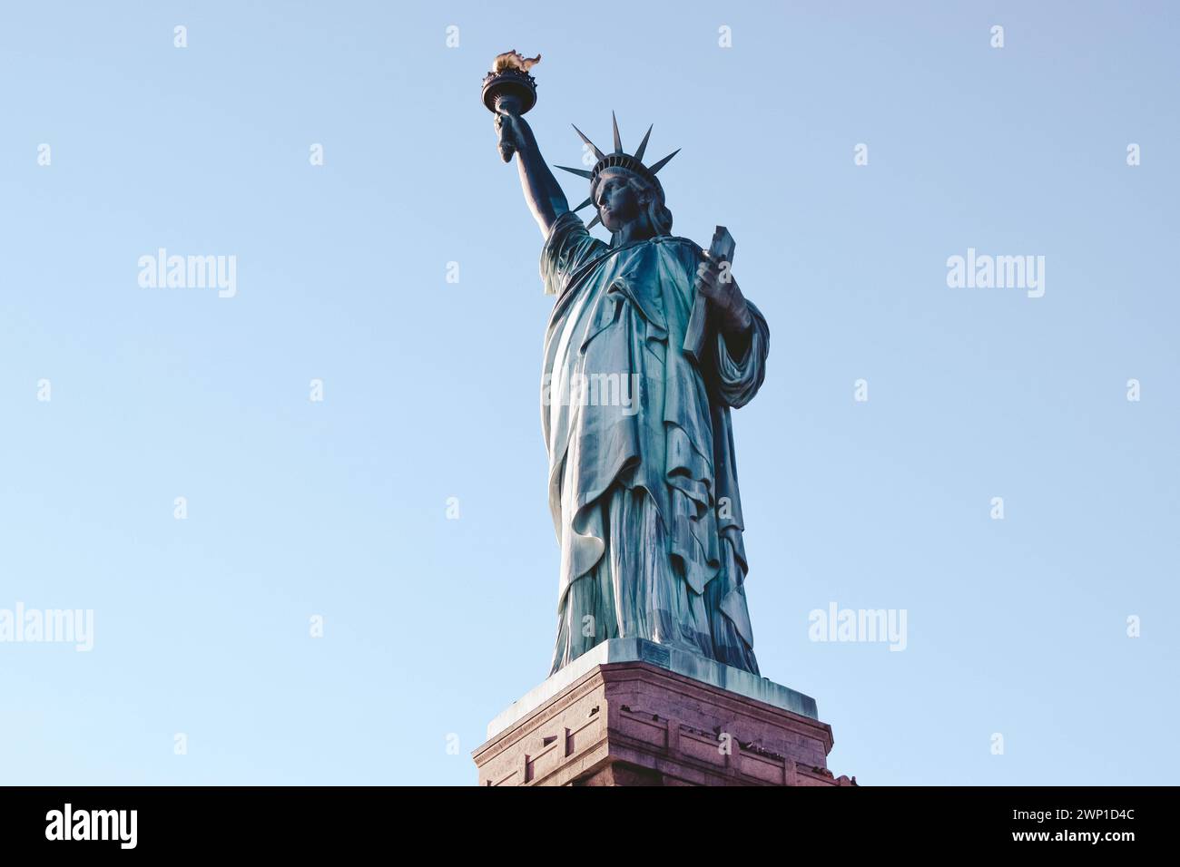 Foto de la estatua de la libertad de cerca. Foto de stock