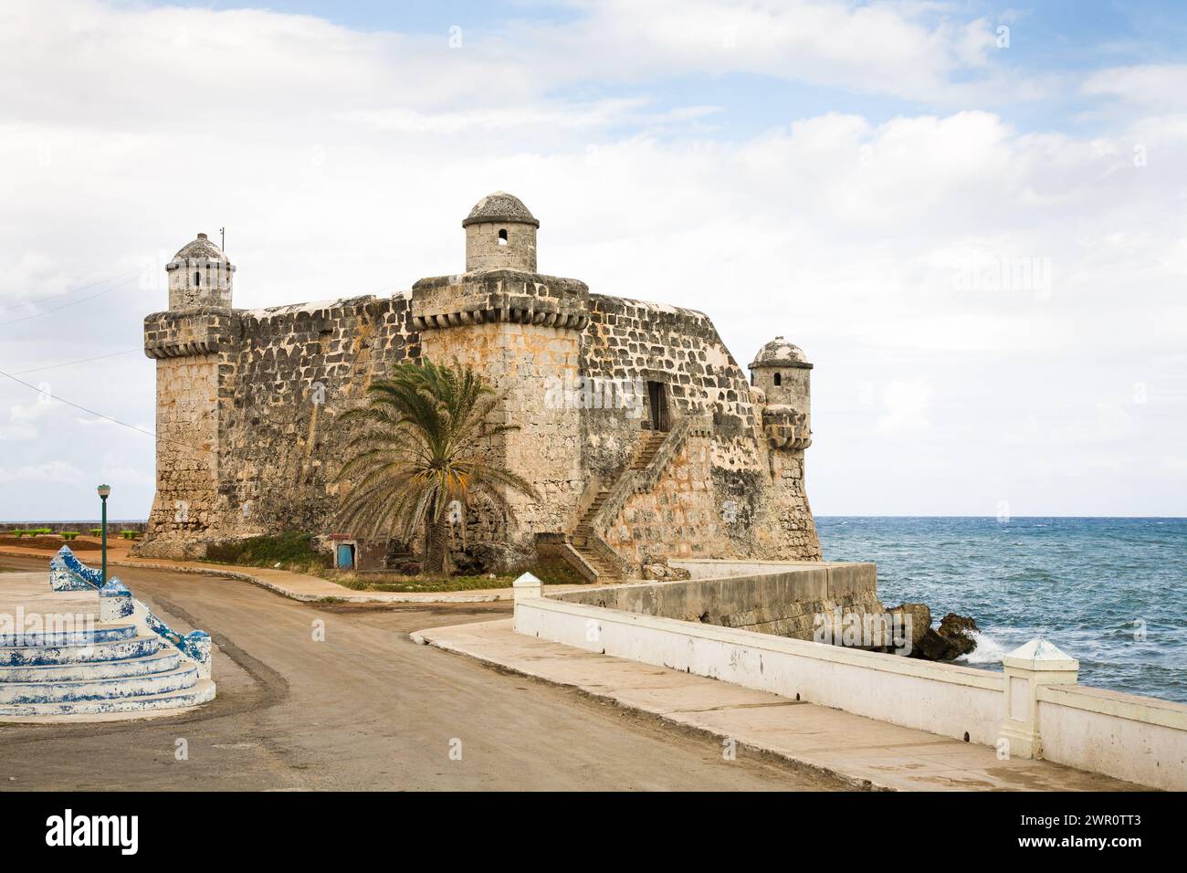 El fuerte o castillo de Cojimar cerca de La Habana en Cuba Foto de stock