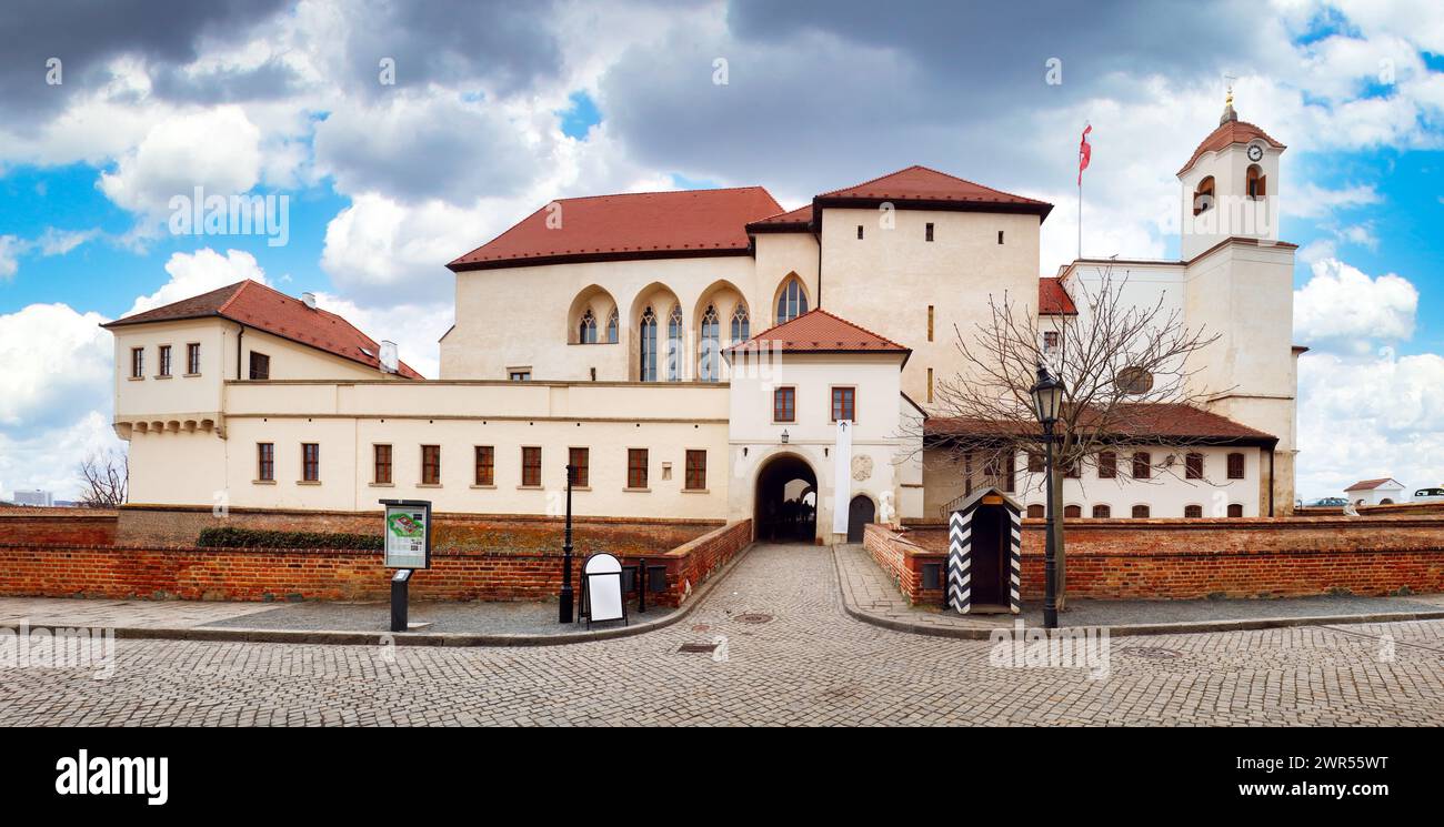 Castillo de Spilberk, monumento de la ciudad de Brno, Moravia, República Checa Foto de stock