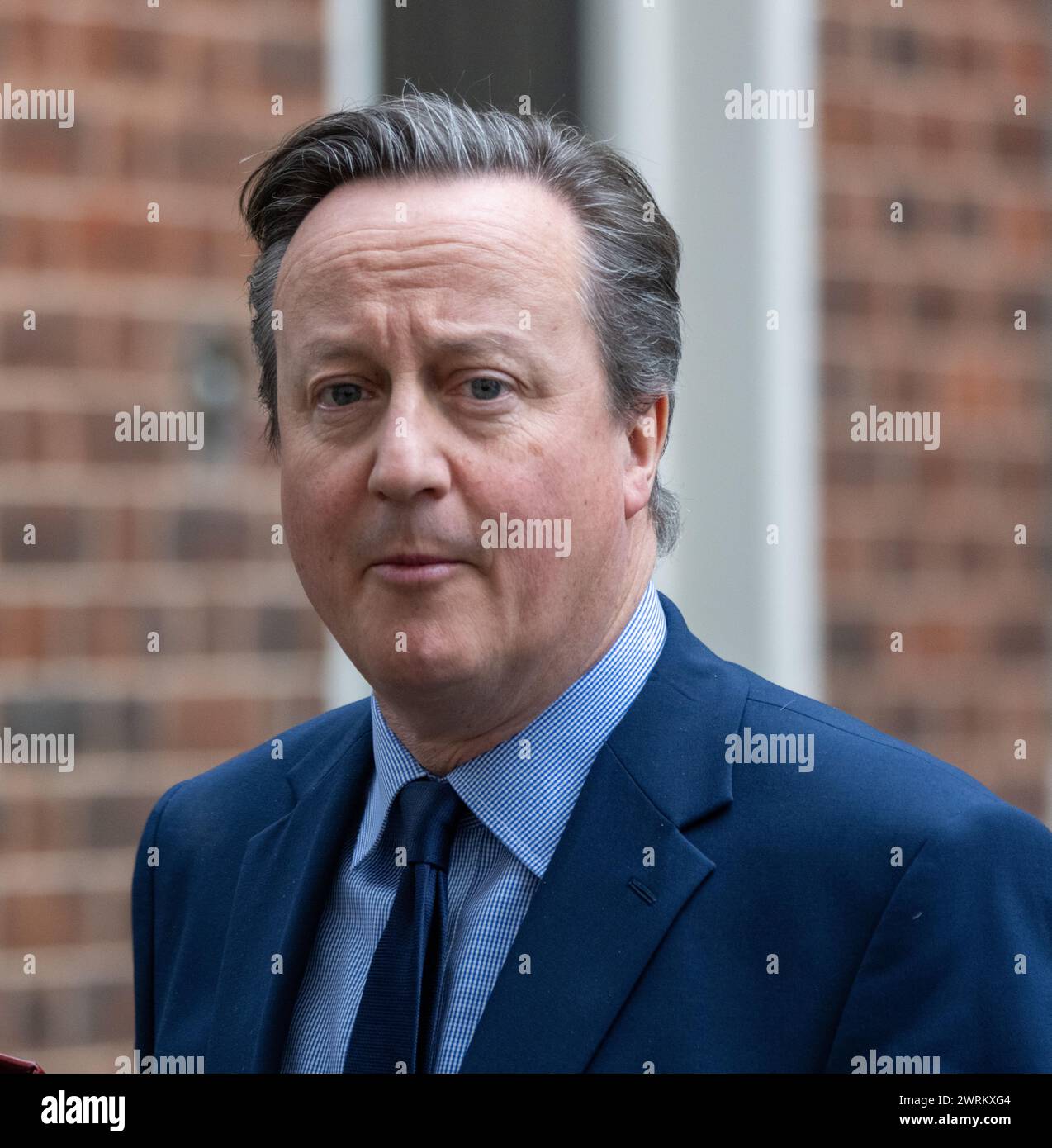 Londres, Reino Unido. 13 de marzo de 2024. David Cameron, Secretario de Relaciones Exteriores, en Downing Street Londres Crédito del Reino Unido: Ian Davidson/Alamy Live News Foto de stock