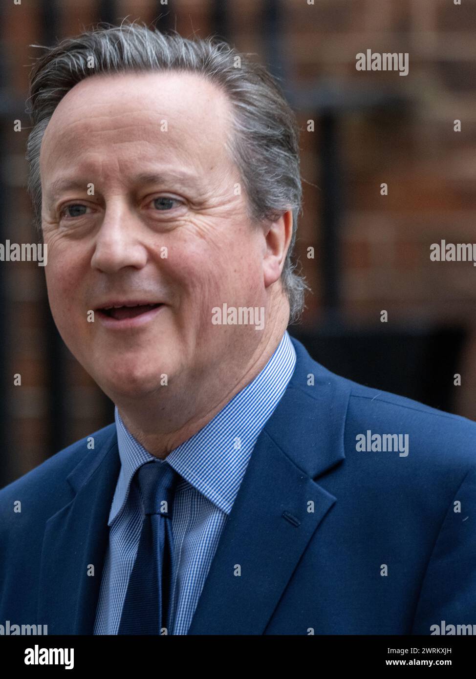 Londres, Reino Unido. 13 de marzo de 2024. David Cameron, Secretario de Relaciones Exteriores, en Downing Street Londres Crédito del Reino Unido: Ian Davidson/Alamy Live News Foto de stock