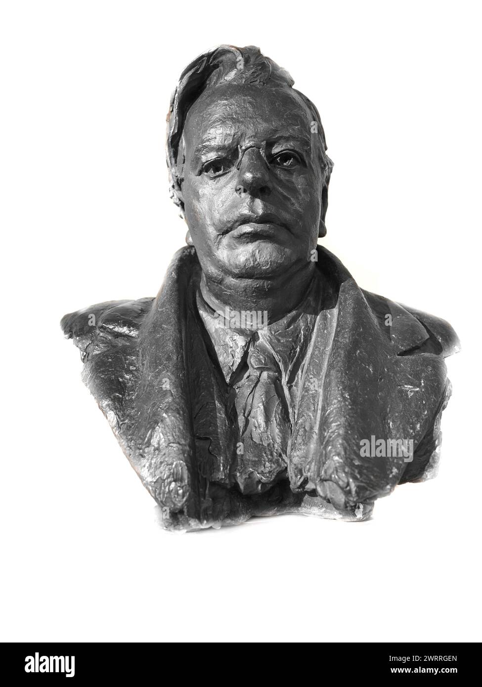Busto de John Logie Baird (1888-1946), inventor de la televisión en 1925, Museo Nacional de Escocia, Edimburgo. Foto de stock