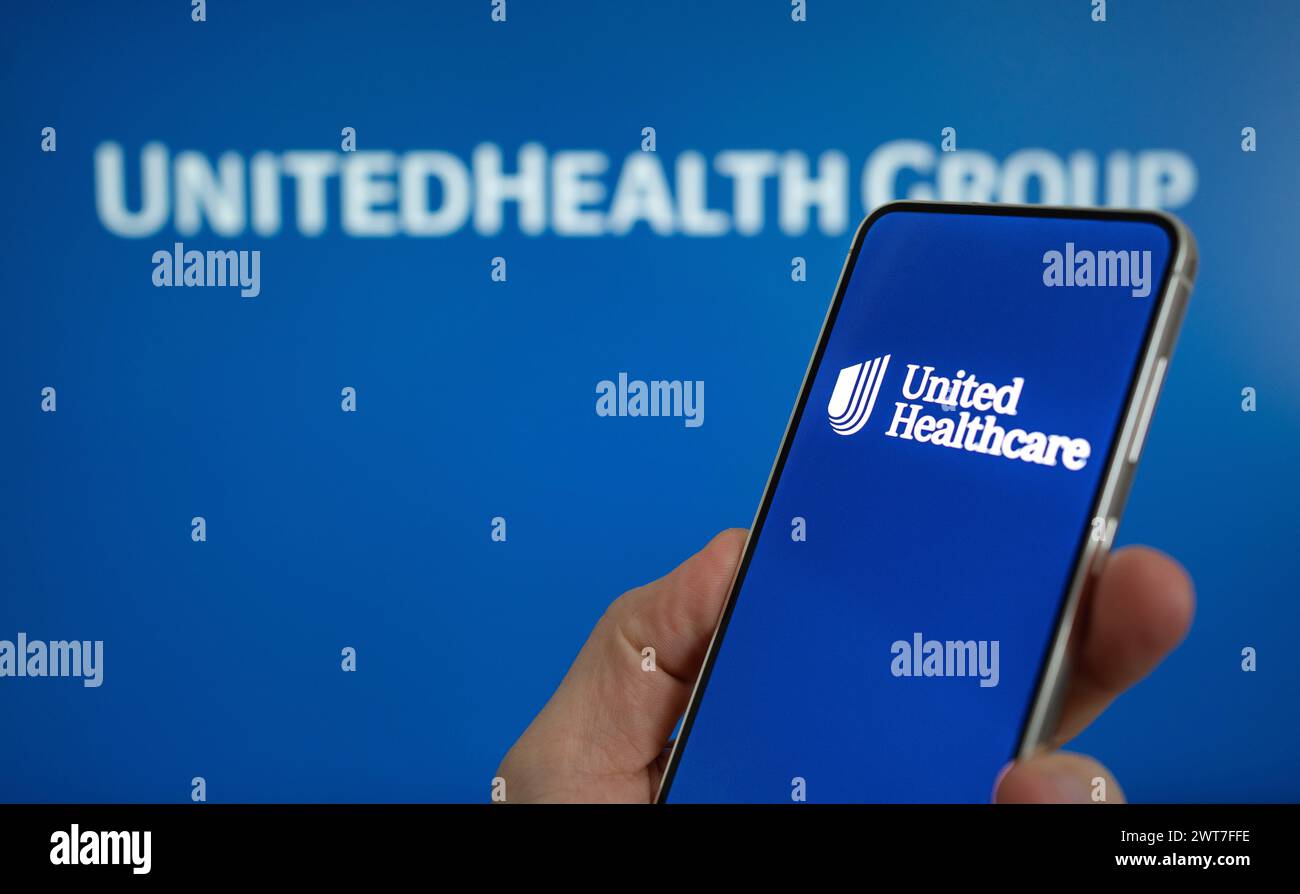 UnitedHealth compañía de seguros de salud y servicios Foto de stock
