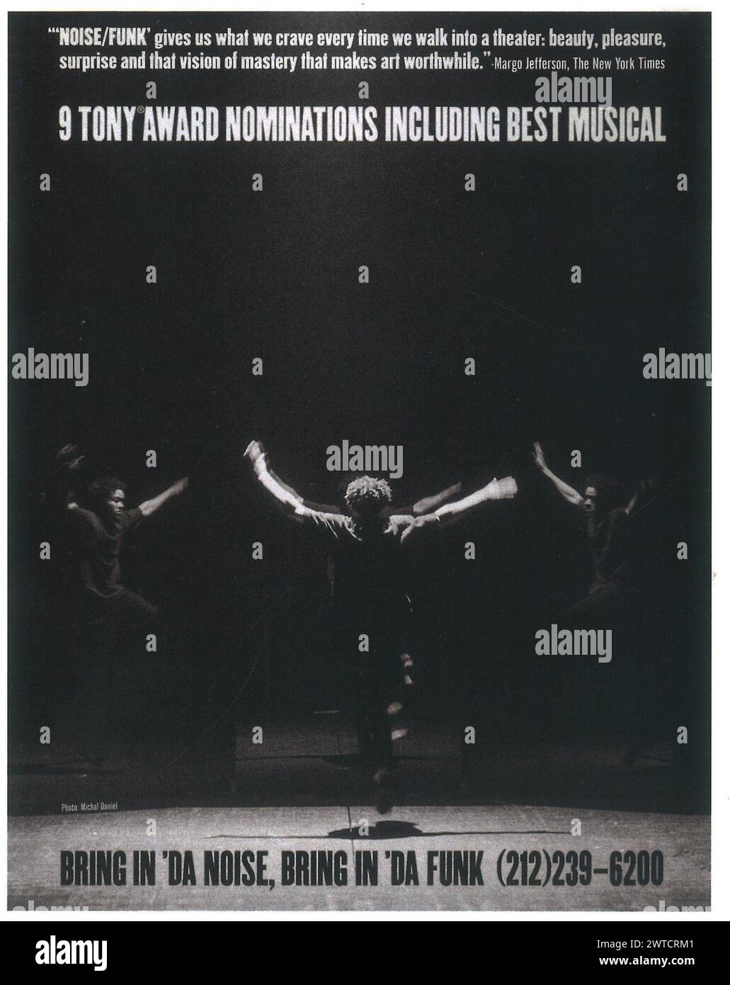 1996 Traer en 'da Noise, Traer en 'da Funk Musical por Reg E. Gaines anuncio de cartel Foto de stock