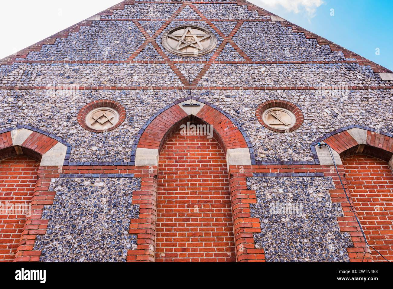 Winchester antiguo Masonic Lodge. Winchester, Hampshire, Inglaterra, Reino Unido, Europa Foto de stock