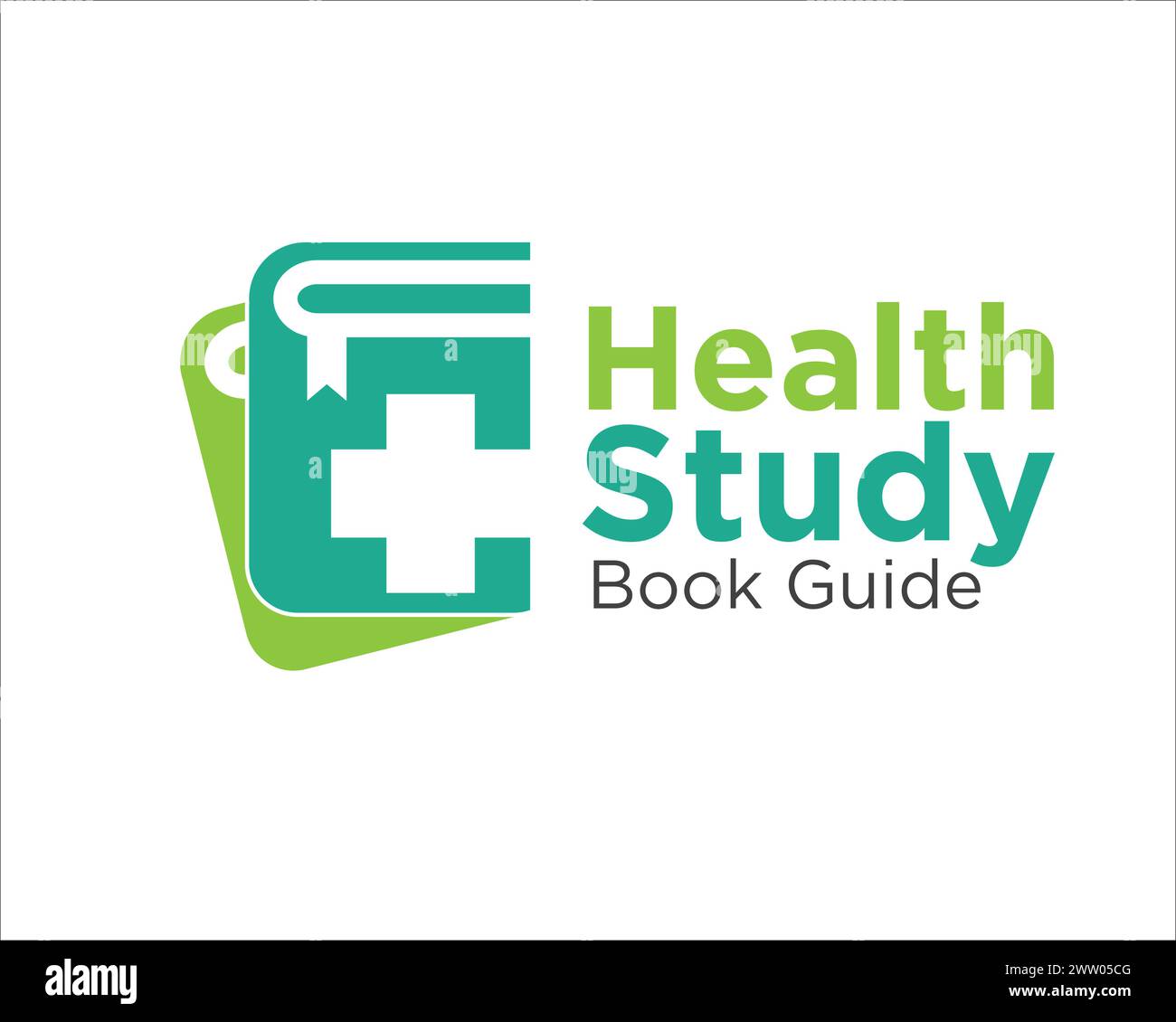 diseños de logotipo de libro de estudio de salud para el servicio de libros médicos y consultar Ilustración del Vector