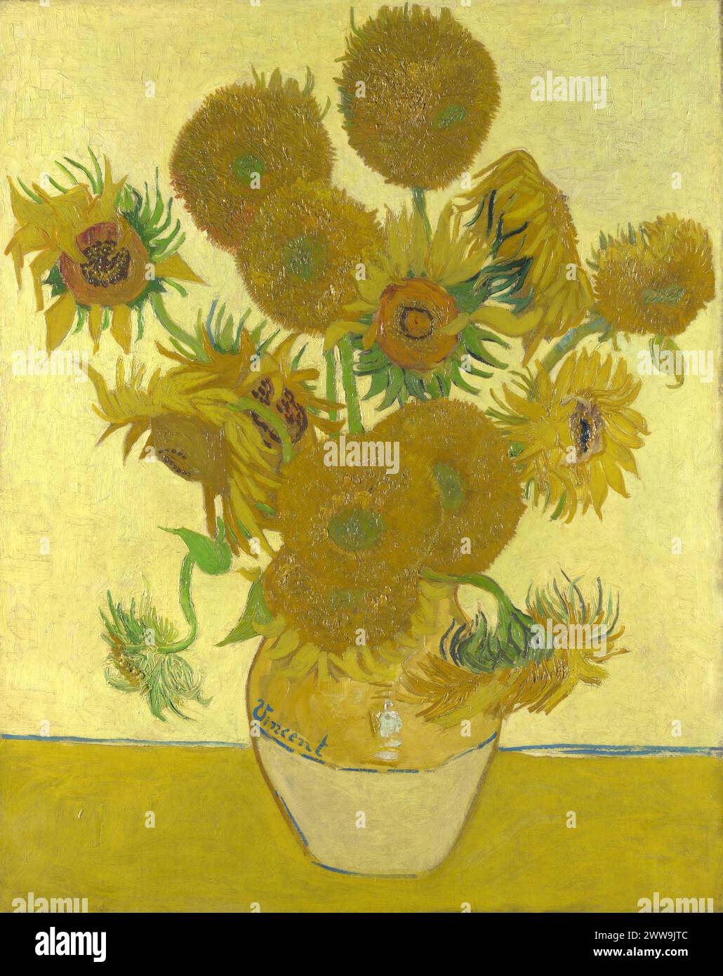 Vincent van Gogh – Girasoles Foto de stock