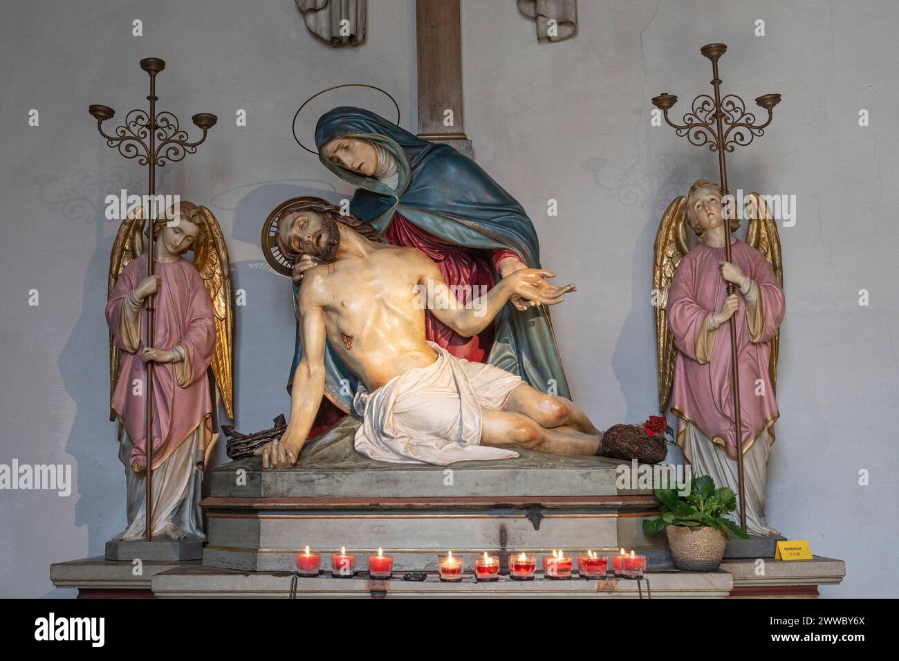 Pieta, Iglesia Parroquial Wels Stadt, Alta Austria, Austria Foto de stock