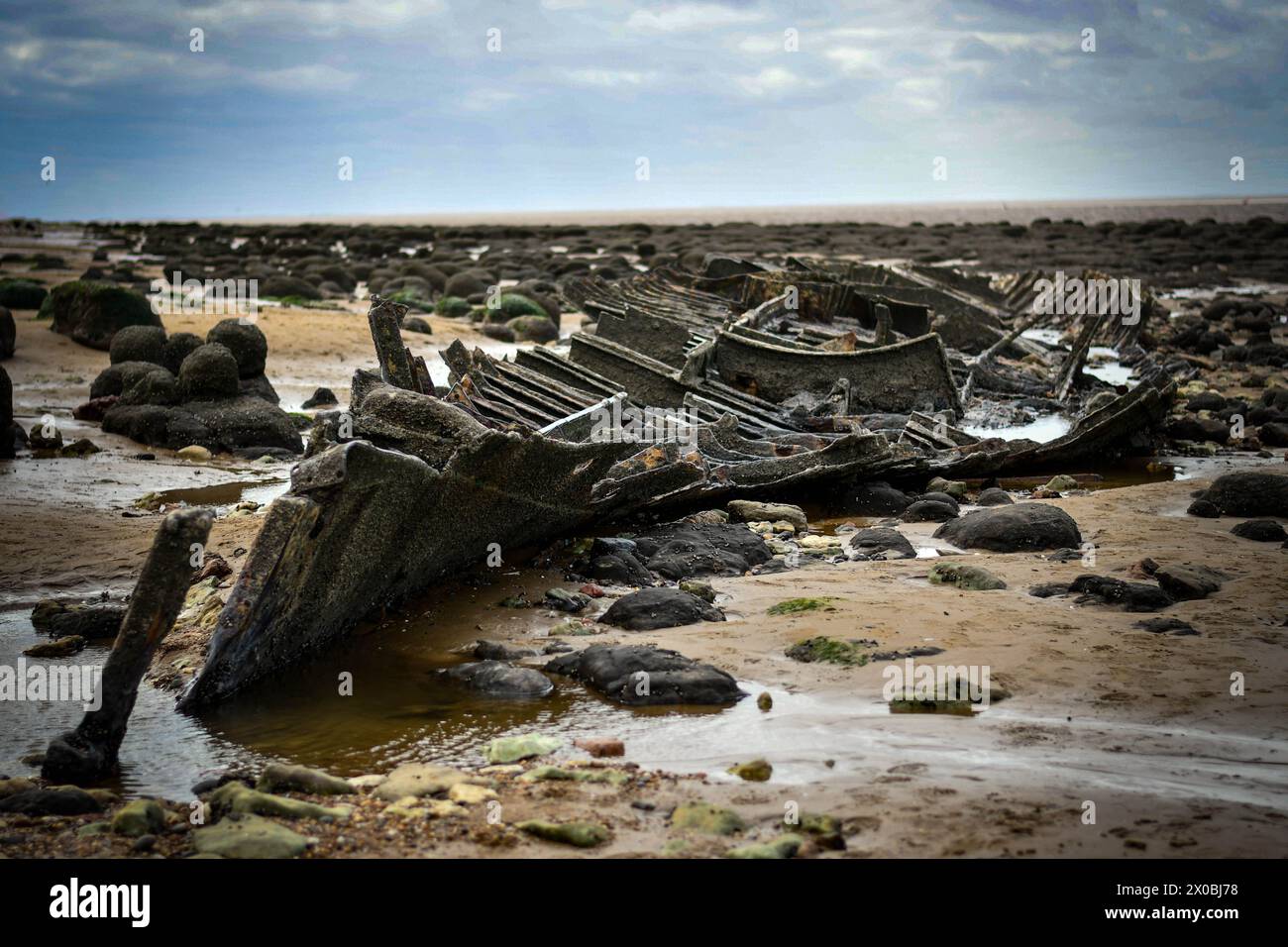Hunstanton Shipwreck Foto de stock