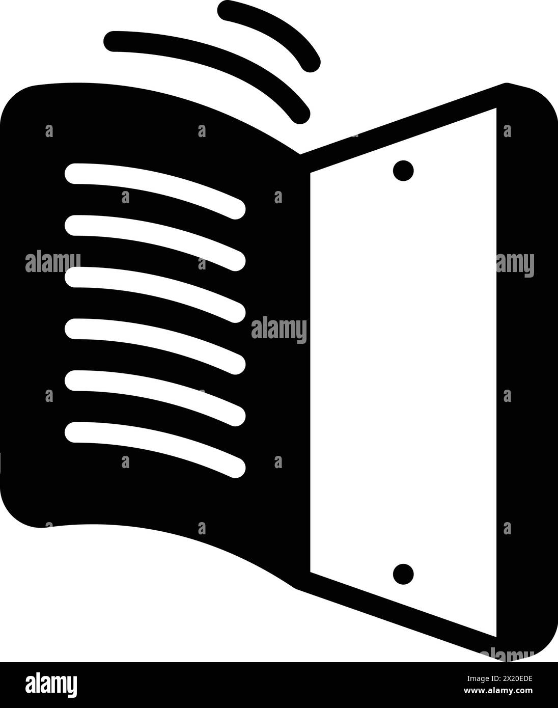 Icono para el libro electrónico, e aprendizaje Ilustración del Vector