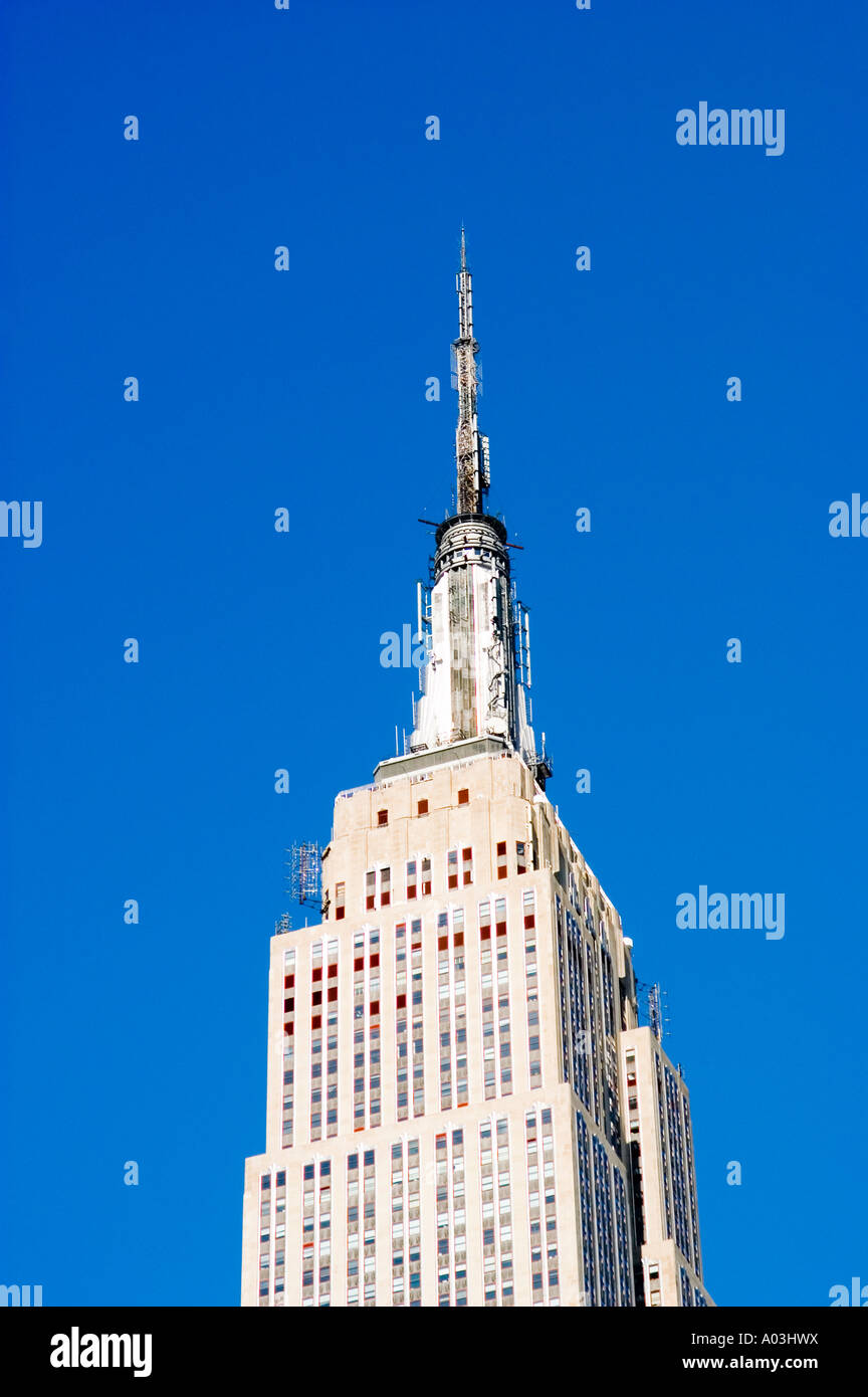 La Ciudad de Nueva York Nueva York Empire State Building arquitectura Foto de stock