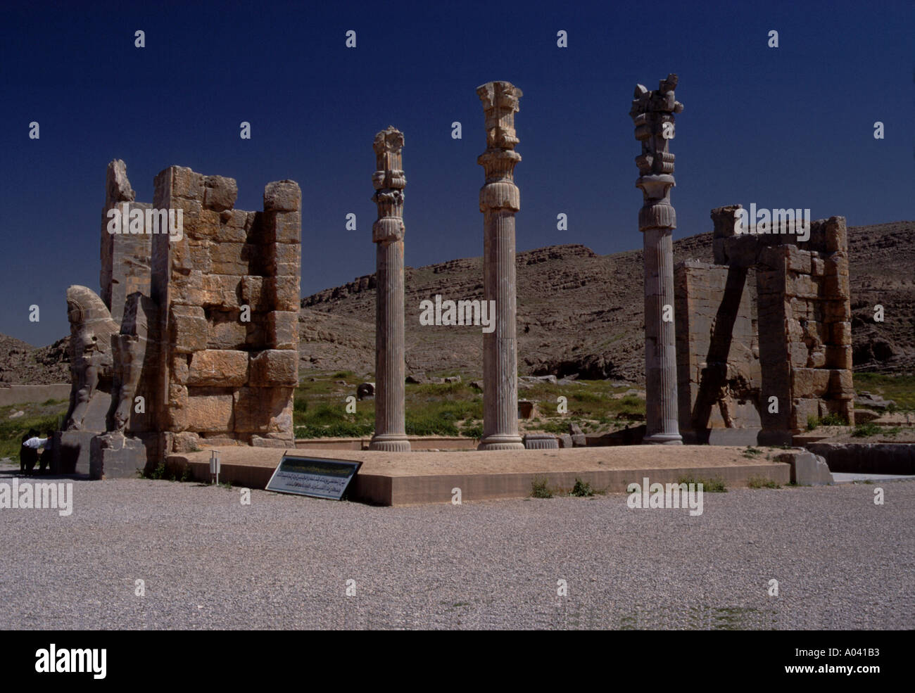 Irán - sitio arqueológico de Persépolis Foto de stock