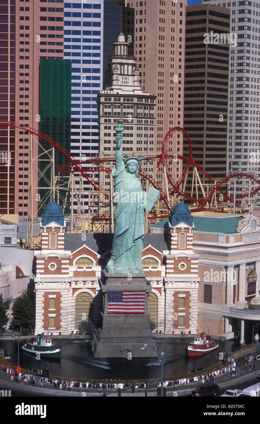 La estatua de la libertad New York New York Casino Las Vegas, Nevada, Estados Unidos de Norteamérica Foto de stock