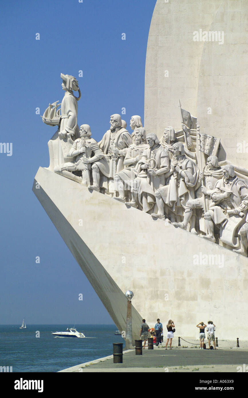 Lisboa, el Monumento a los descubrimientos Foto de stock