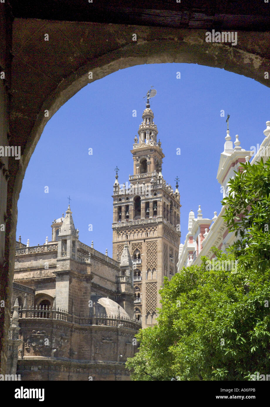 Sevilla, Catedral y Giralda Foto de stock