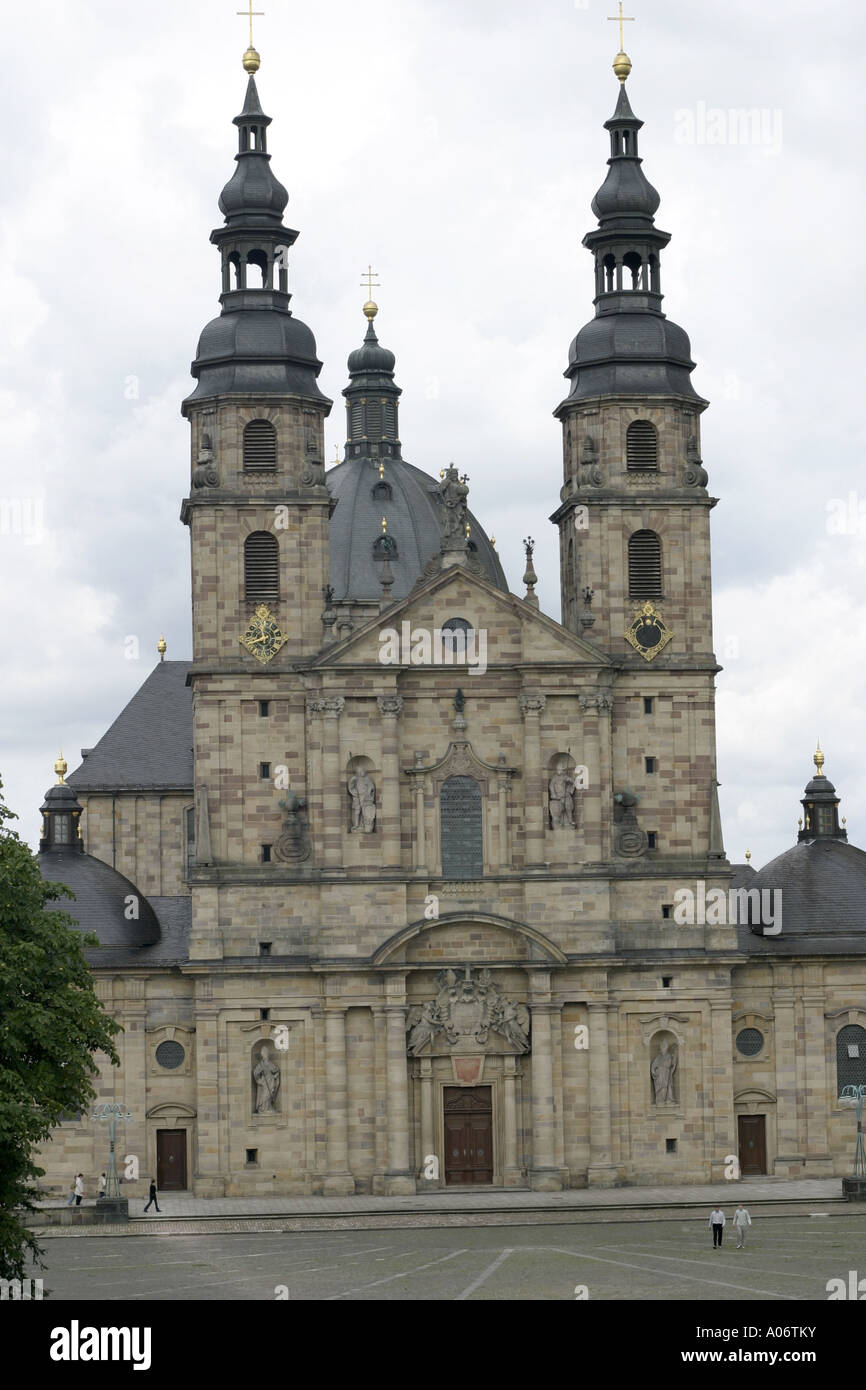 Catedral de San Bonifacio, en Fulda, Alemania. Foto de stock
