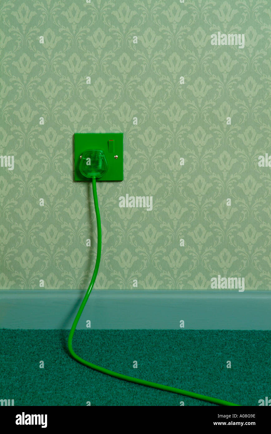 Electricidad verde Foto de stock