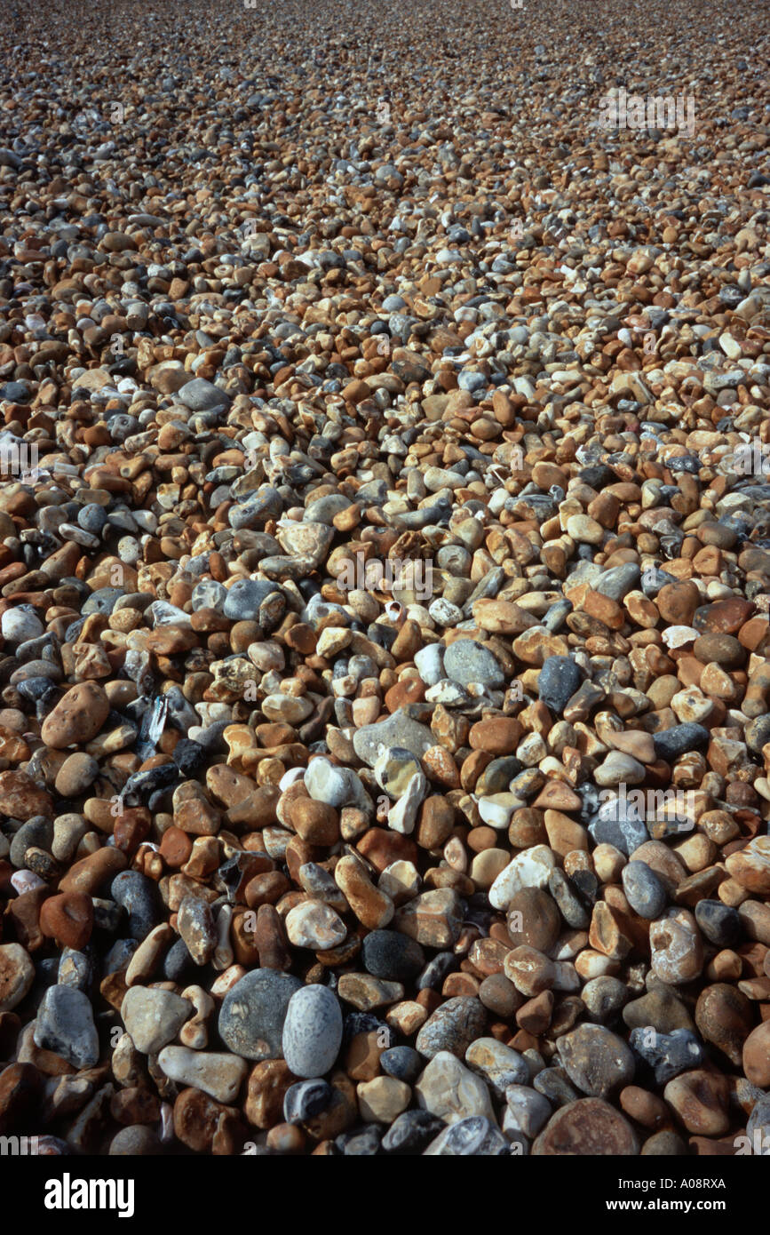 Los guijarros en la playa de Brighton Foto de stock