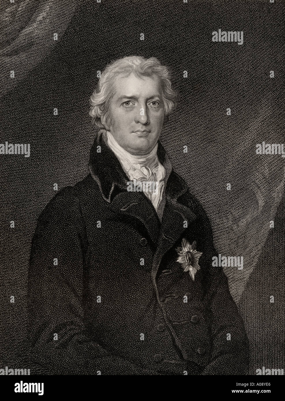 Robert Banks Jenkinson, segundo Conde de Liverpool, 1770 -1828. Tory estadista y Primer Ministro británico. Foto de stock