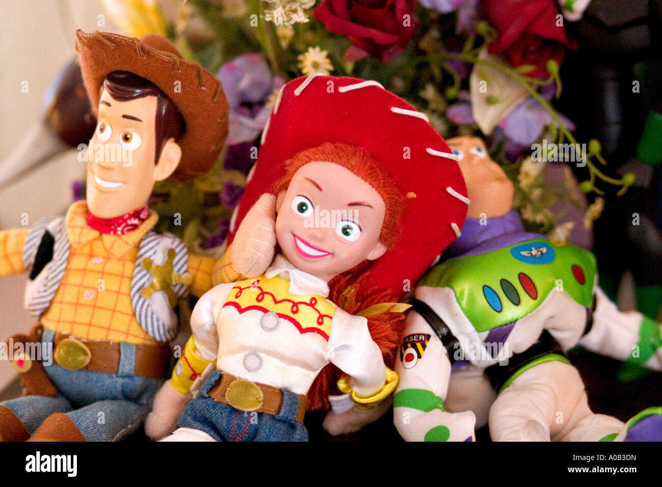 Muñecos de Toy Story Jessie Woody y Buzz Lightyear listo para jugar. St  Paul MN Minnesota EE.UU Fotografía de stock - Alamy