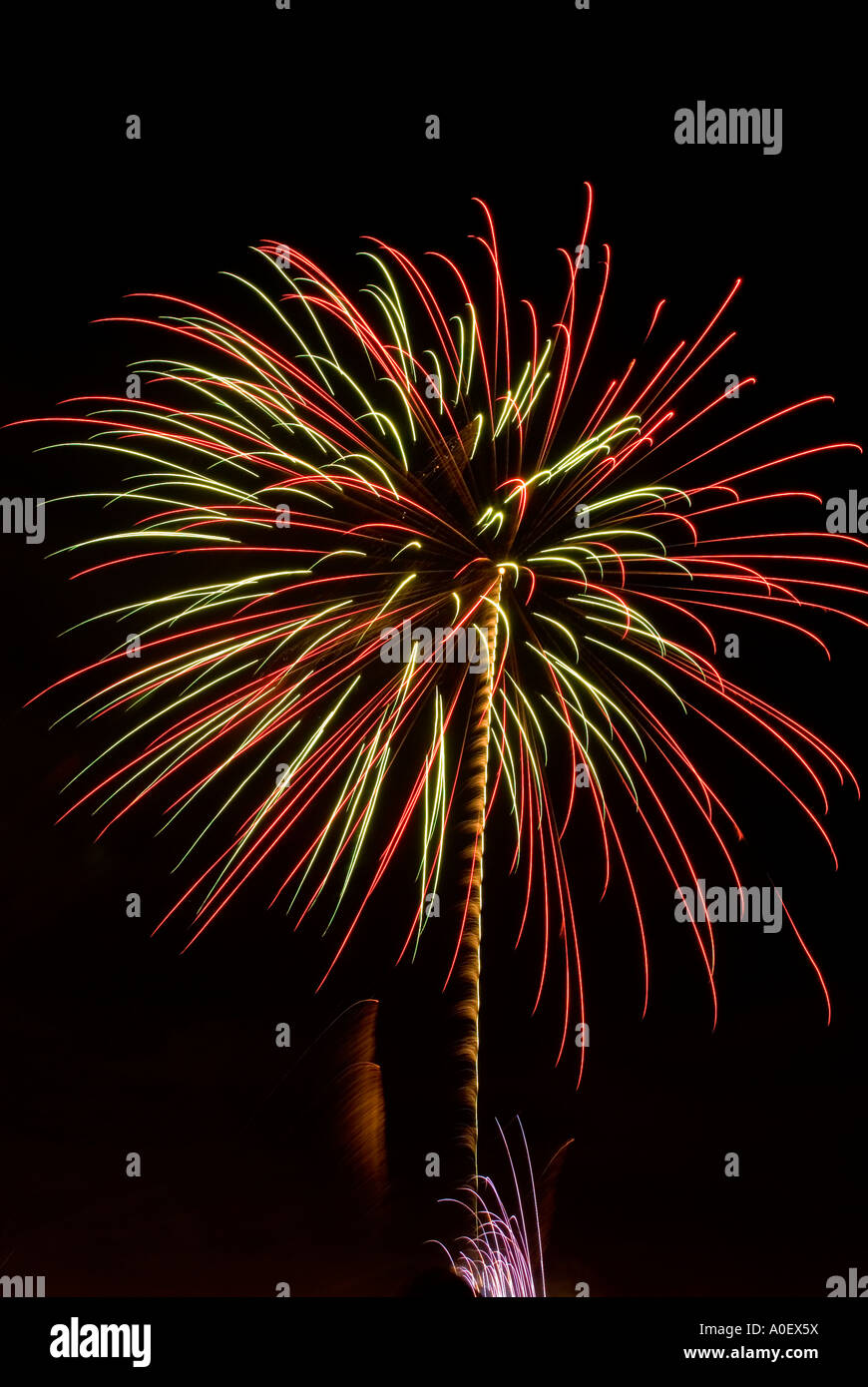 Fuegos artificiales Foto de stock