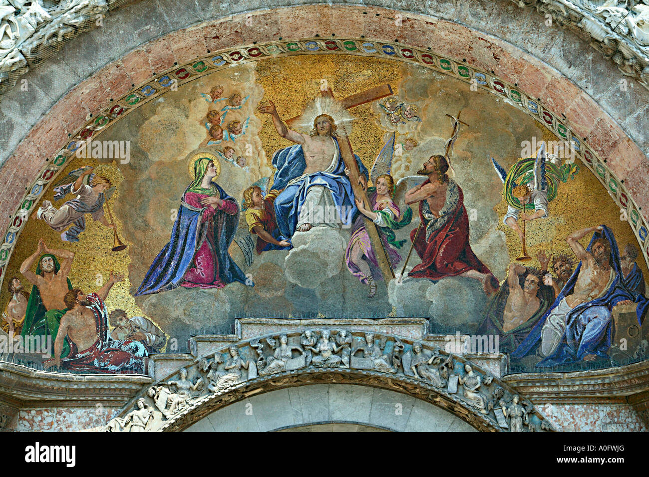 La Basílica de San Marcos Venecia Italia Foto de stock
