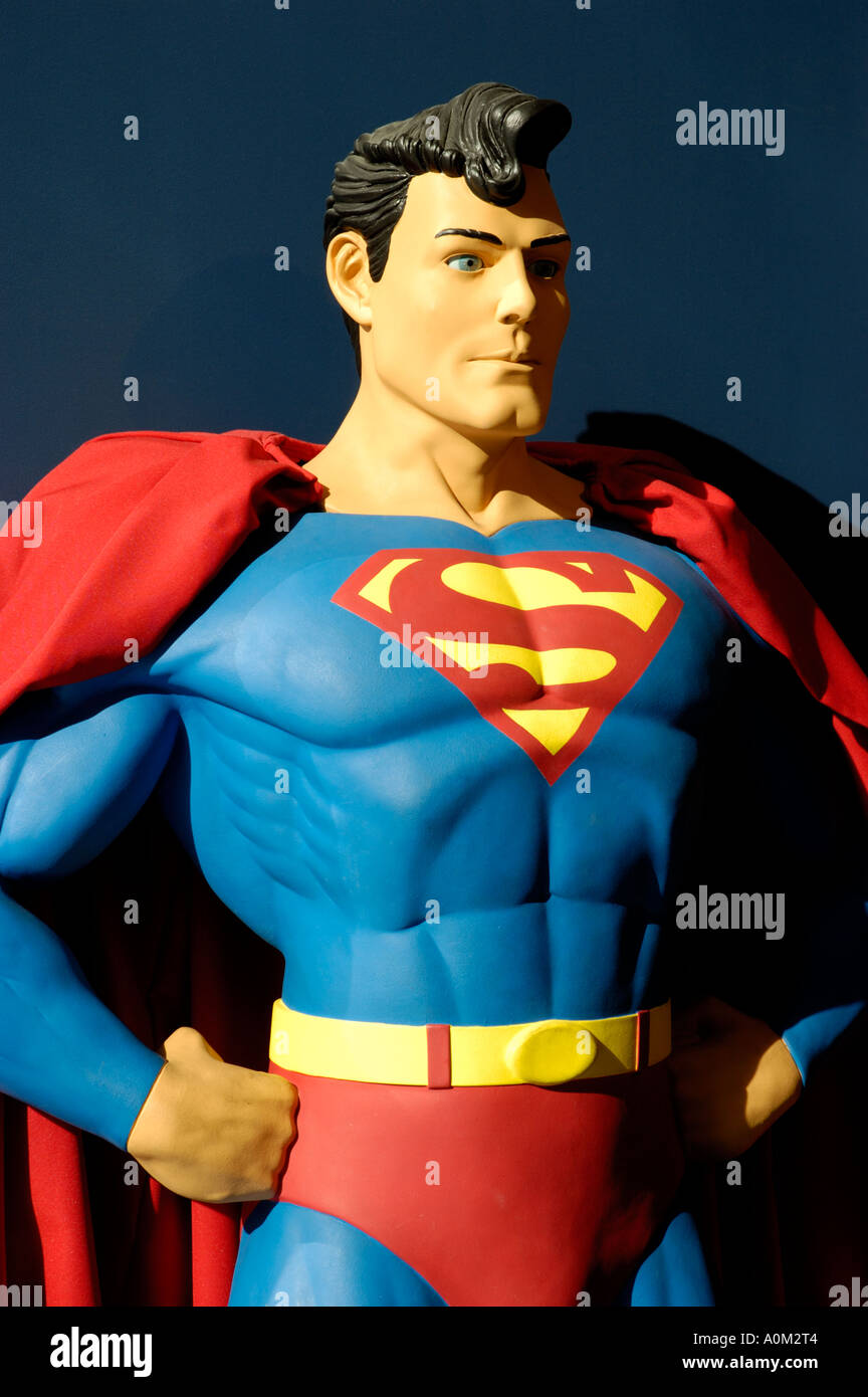 Plástico película Superman personaje de dibujos animados de Super héroe de  ficción Fotografía de stock - Alamy