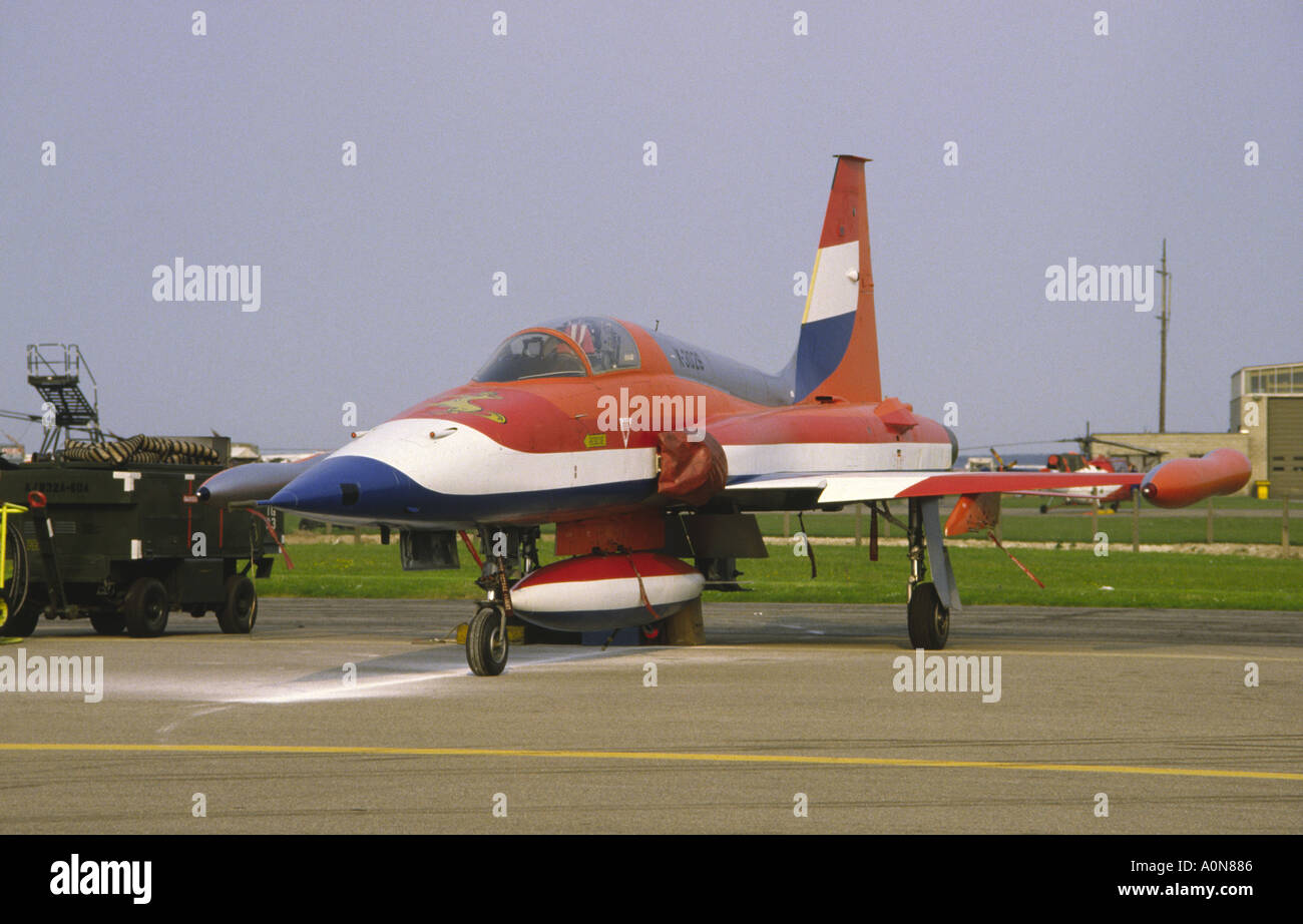 Northrop NF 5un luchador por la libertad Fuerza Aérea Holandesa Mildenhall Airshow Foto de stock