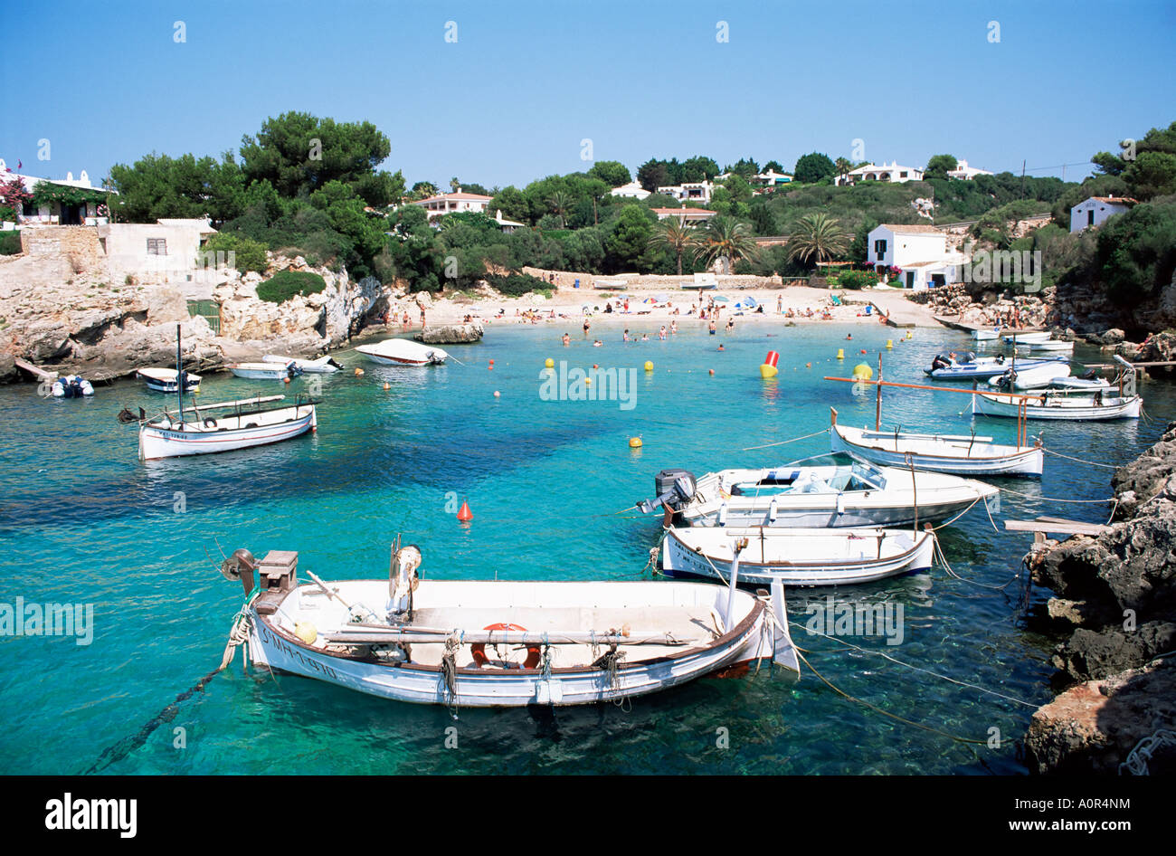 Binisafuller Menorca Islas Baleares España Europa Mediterránea Foto de stock