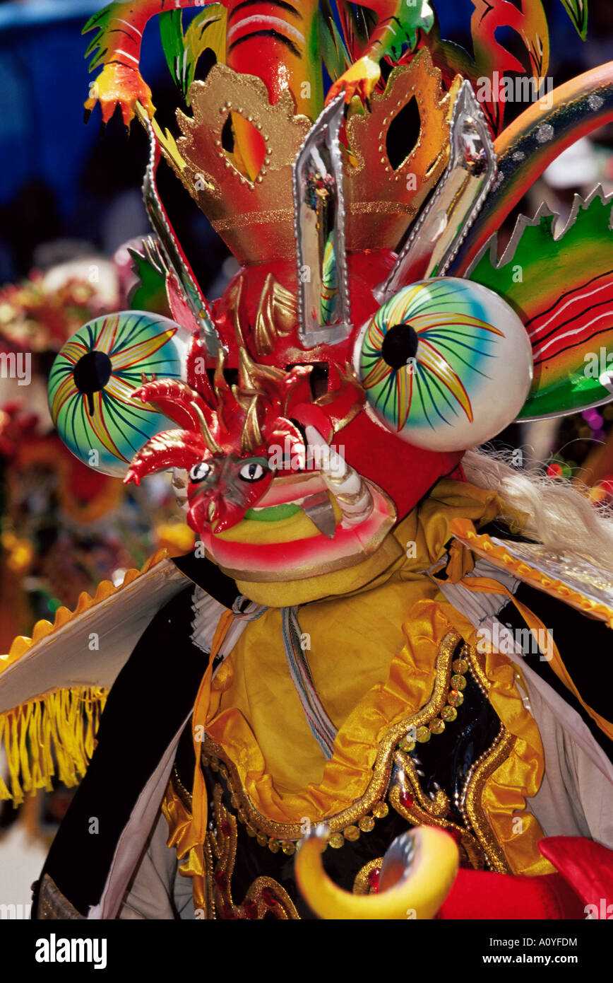 Diablo Diablo máscara de la danza de la Diablada Oruro carnaval Bolivia  América del Sur Fotografía de stock - Alamy