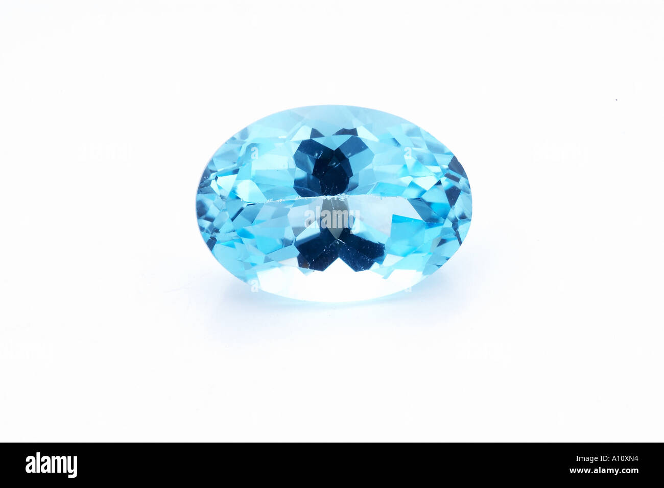 Piedras de gema semipreciosas Blue Topaz Foto de stock
