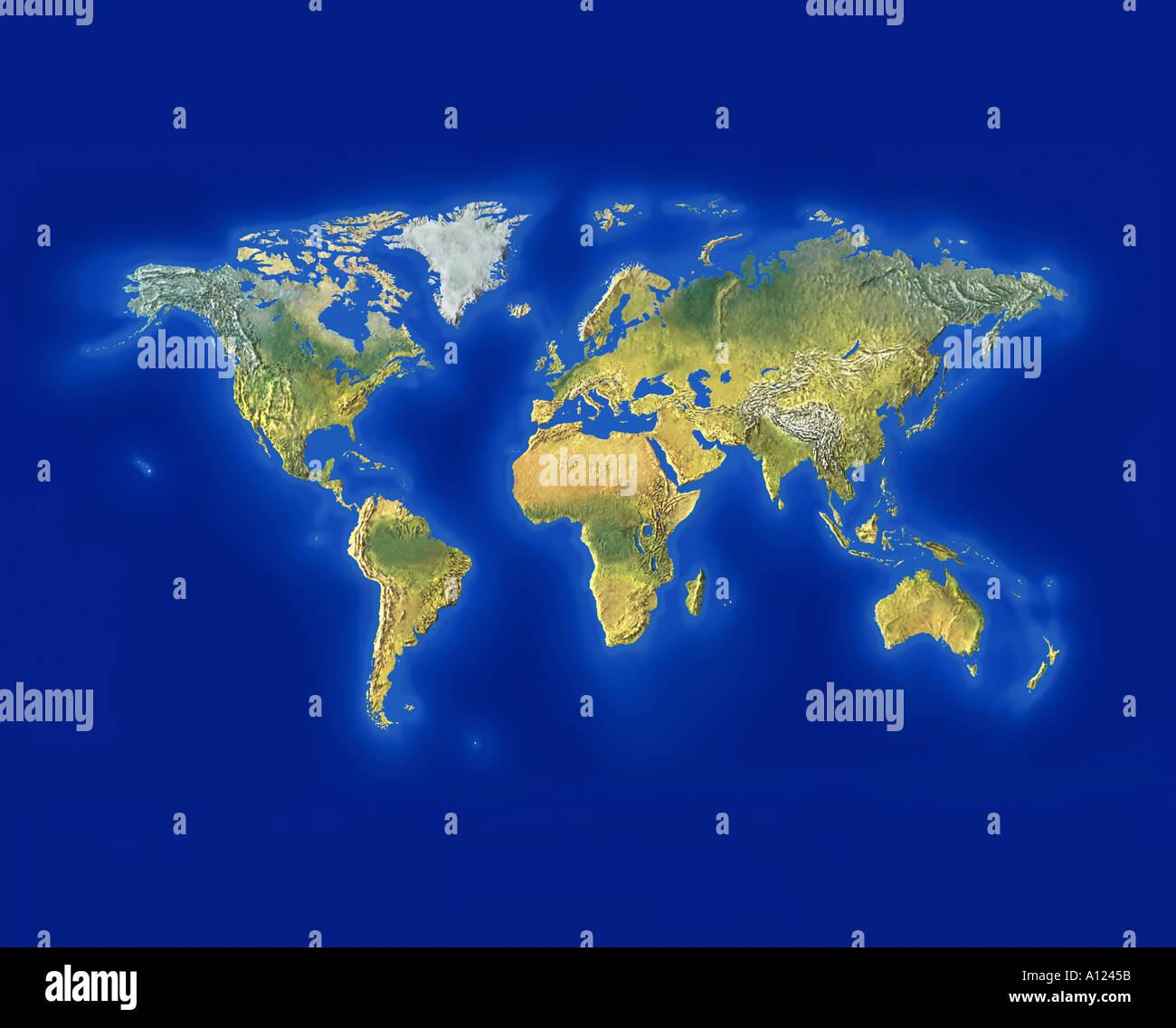 Mapa del mundo Foto de stock