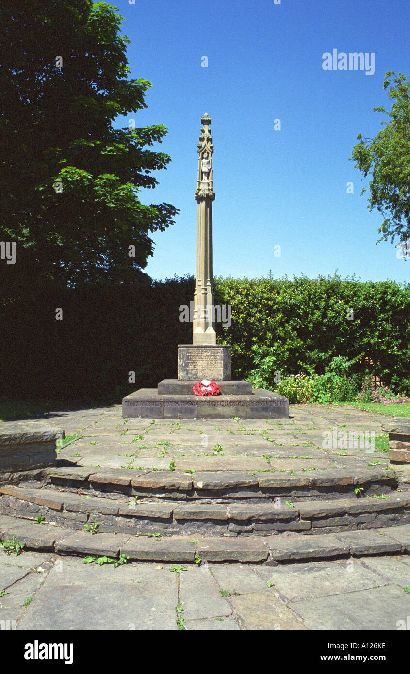 War Memorial, Appleton Thorn, Warrington, Inglaterra Foto de stock