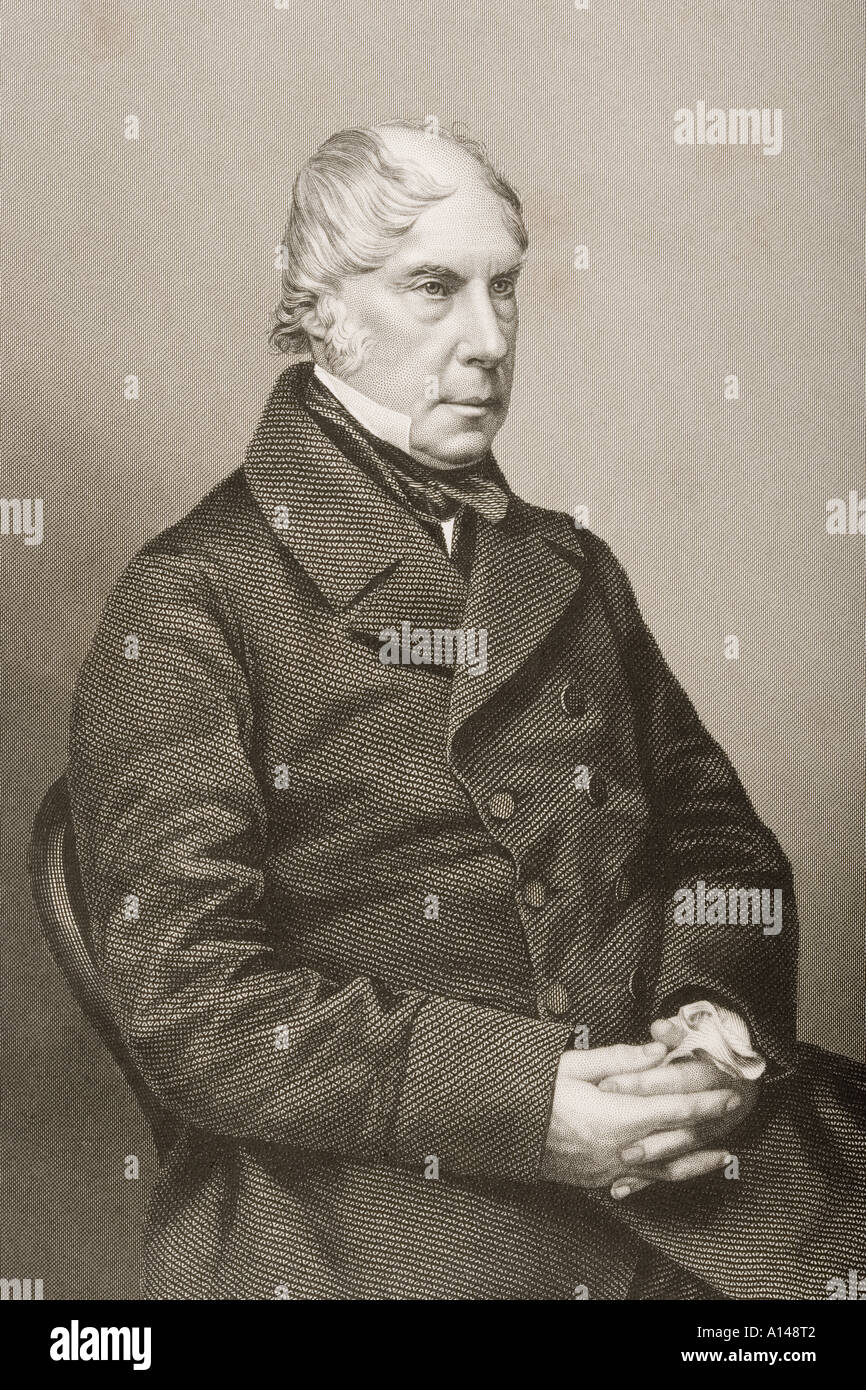 George Hamilton-Gordon, 4to Earl de Aberdeen, 1784 - 1860. Tory inglés Peelite político. Foto de stock