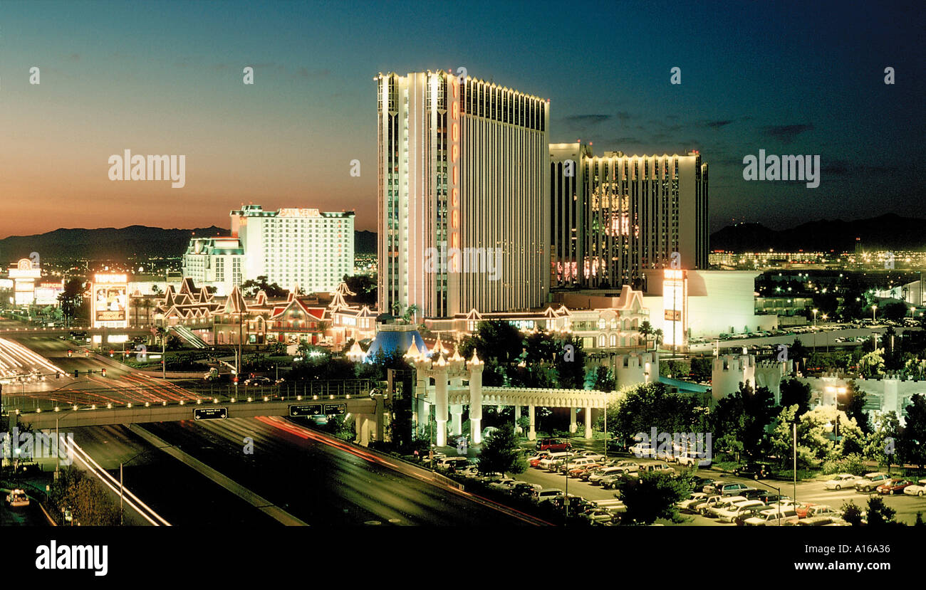 Tropicana y San Remo Hotel y Casino en Las Vegas, Nevada Foto de stock