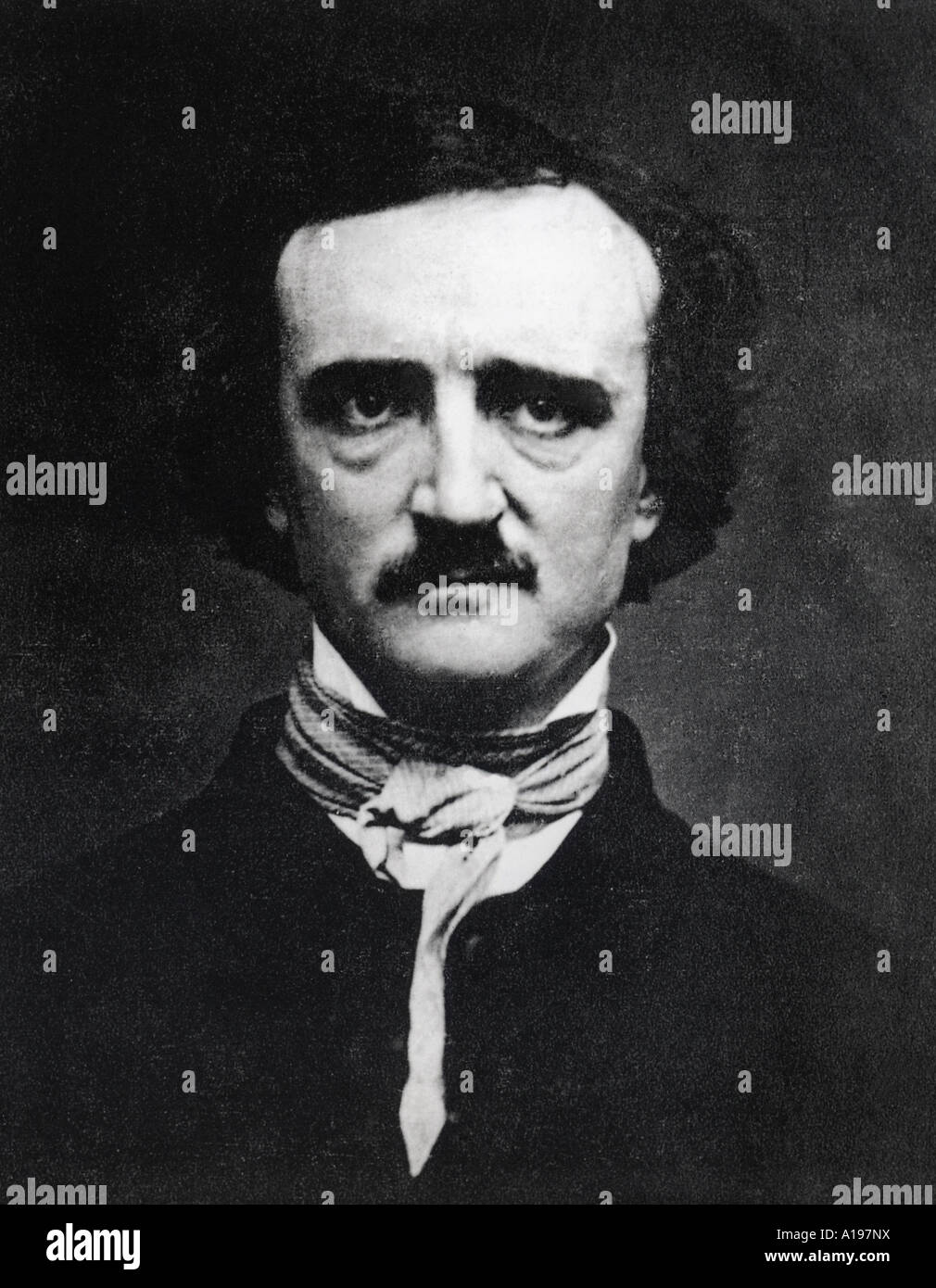 EDGAR Allan Poe escritor norteamericano de 1809 a 1849 Foto de stock