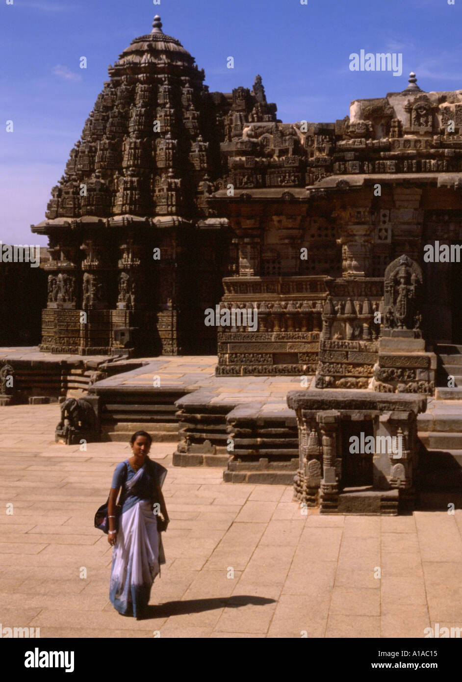 La India Somnathpur Keshava Vishnu templo Foto de stock