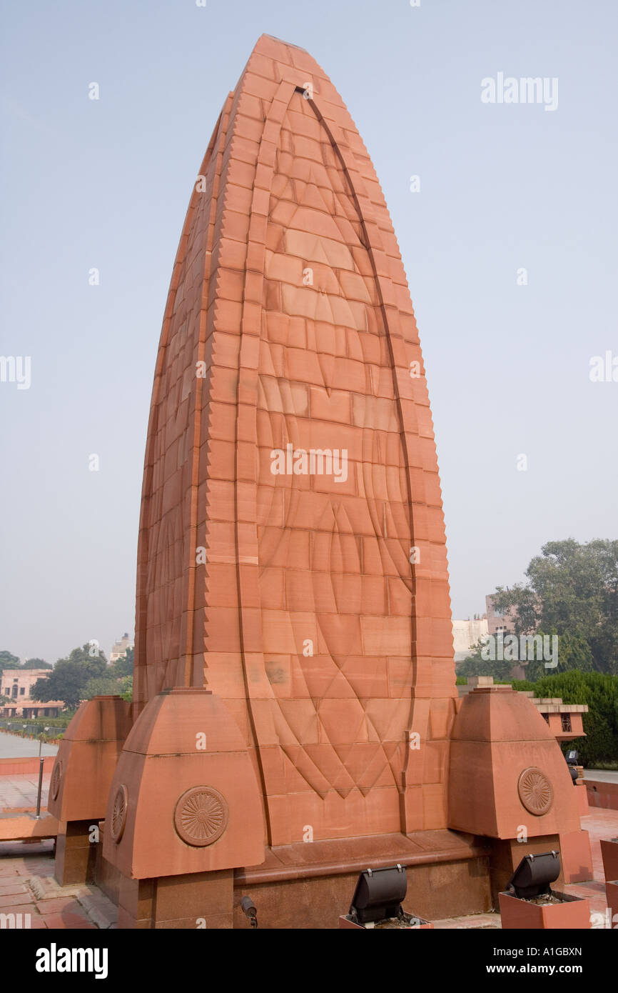 Jallianwala Bagh memorial en el sitio de la Asamblea tintoreros matanza de manifestantes desarmados en 1919 en la ciudad de Amritsar sij en India Foto de stock