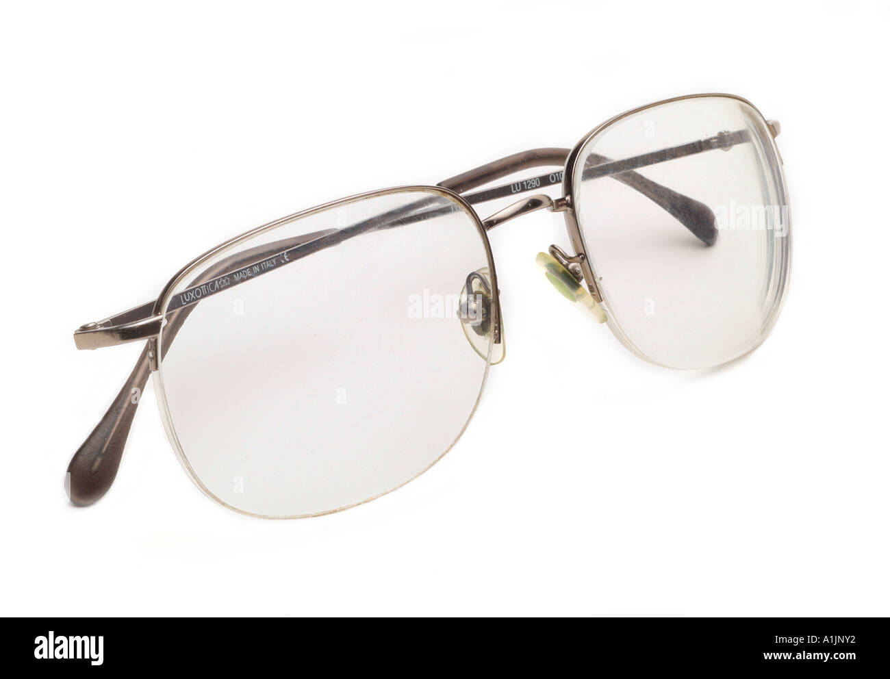 Las gafas graduadas luxotica made in Italy Foto de stock