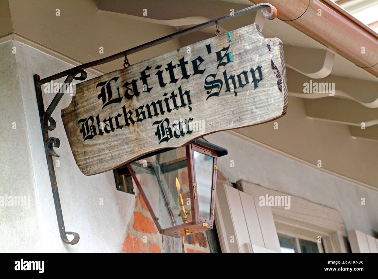 Lafitte's herrería bar de Nueva Orleans Foto de stock