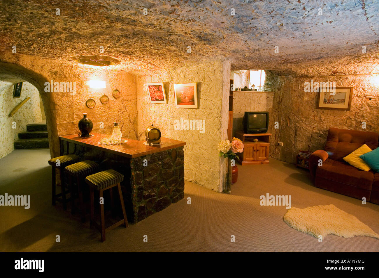 Casa subterránea Fayes Coober Pedy Outback de Australia del Sur