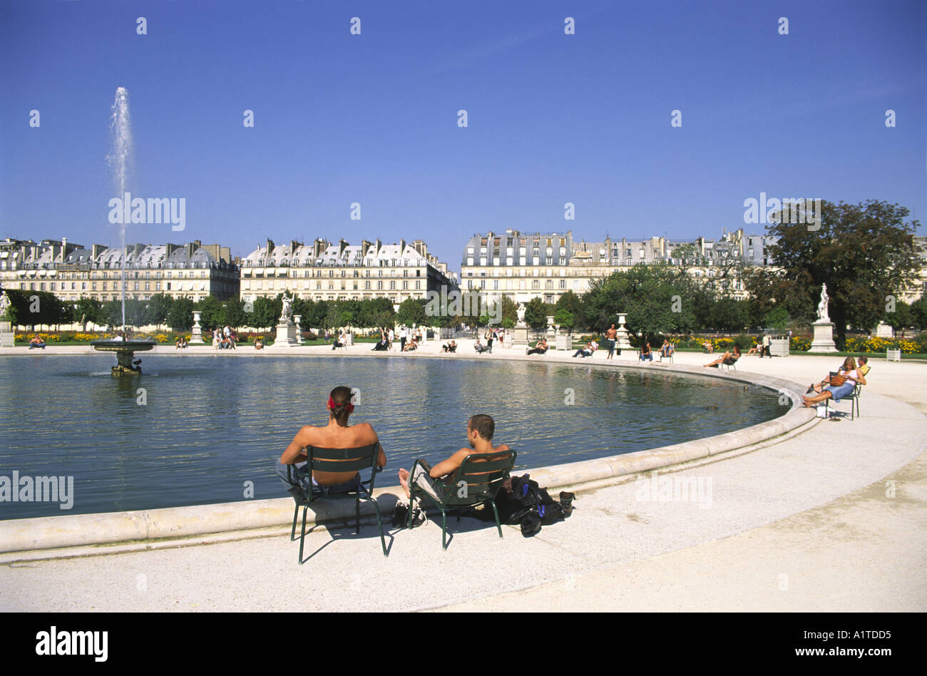 París Tuilleries Foto de stock