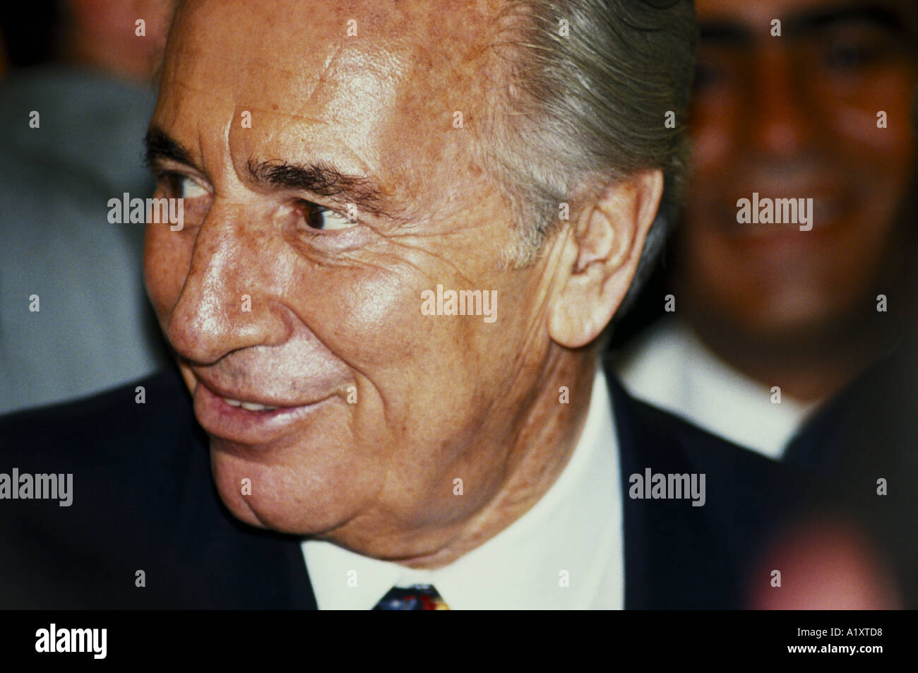 Las elecciones israelíes de mayo de 1996, Shimon Peres, la campaña para la reelección de 1996 Foto de stock